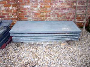 Natural slate slabs